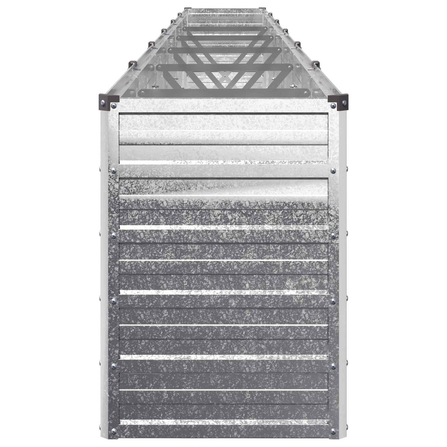 vidaXL Raised Garden Bed Silver 480 x 40 x 55 cm galvanized