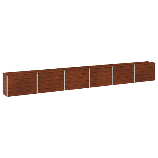 vidaXL Raised Garden Bed Rusty 480 x 40 x 55 cm corton