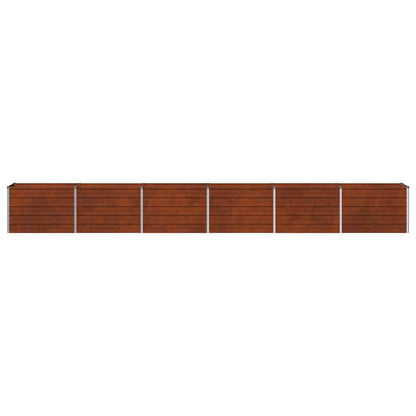 vidaXL Raised Garden Bed Rusty 480 x 40 x 55 cm corton