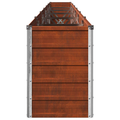 vidaXL Raised Garden Bed Rusty 480 x 40 x 55 cm corton