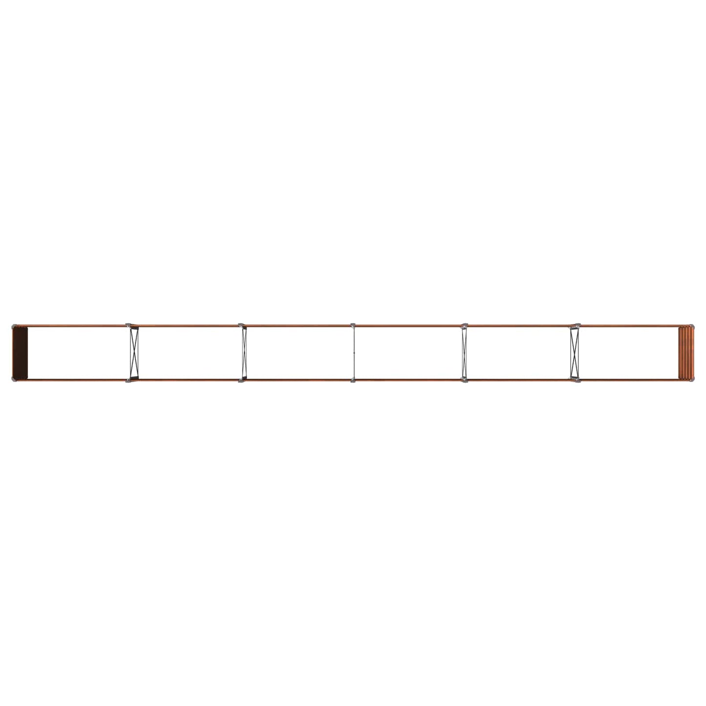 vidaXL Raised Garden Bed Rusty 480 x 40 x 55 cm corton