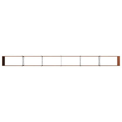 vidaXL Raised Garden Bed Rusty 480 x 40 x 55 cm corton