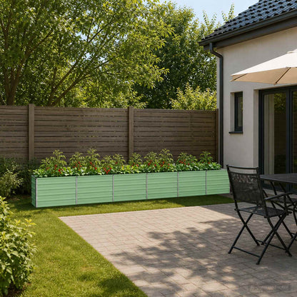 vidaXL Raised Garden Bed Pastel Green 480 x 40 x 55 cm