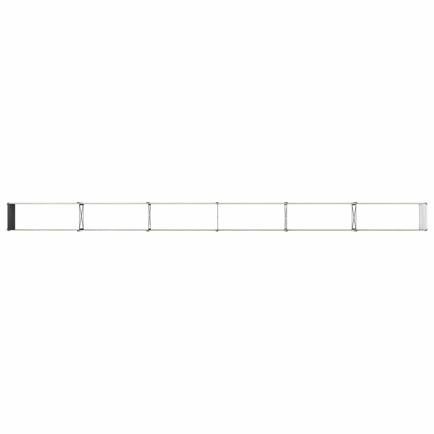 vidaXL Raised Garden Bed Wood Brown 600 x 40 x 55 cm cold-rolled steel