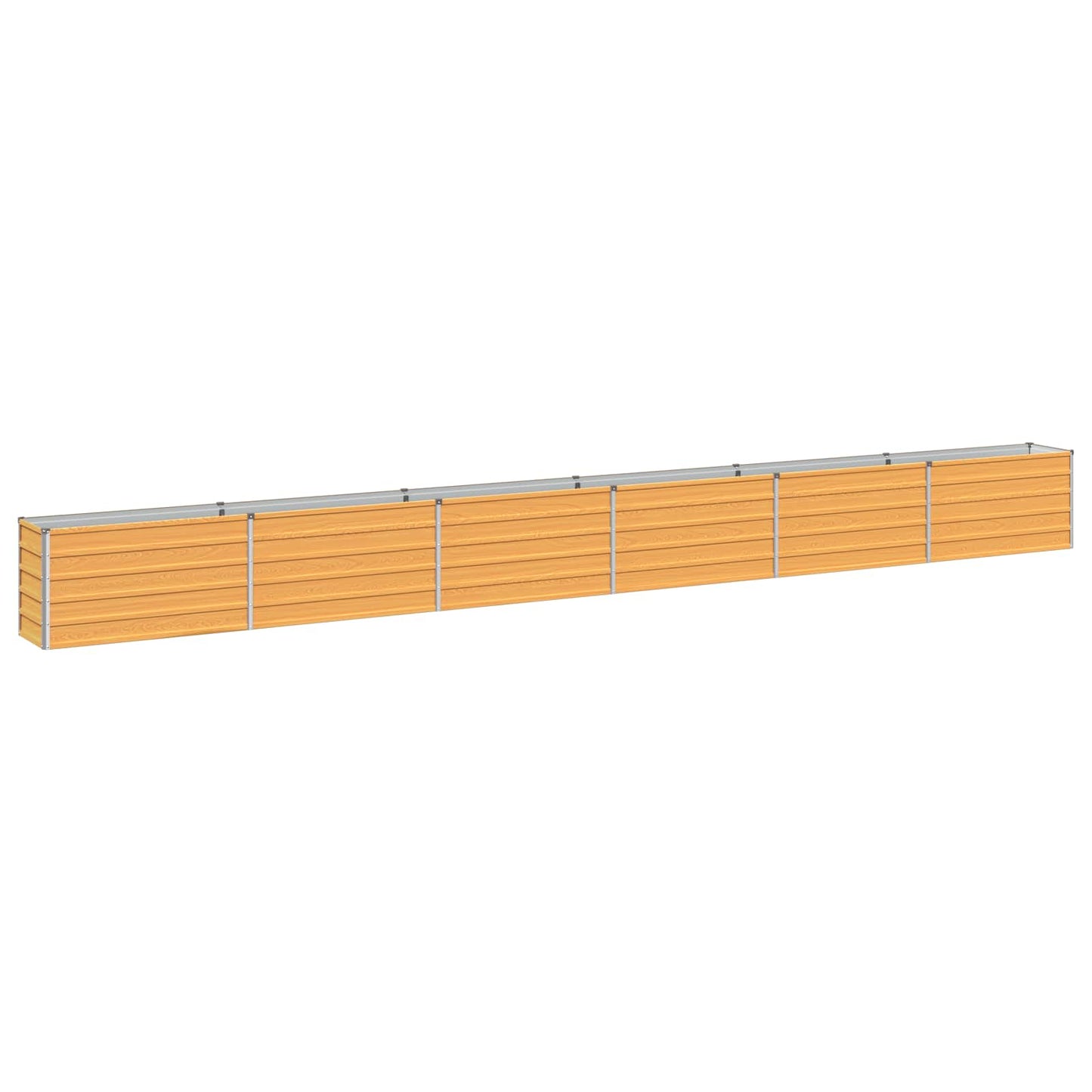 vidaXL Raised Garden Bed Natural 600 x 40 x 55 cm cold-rolled steel