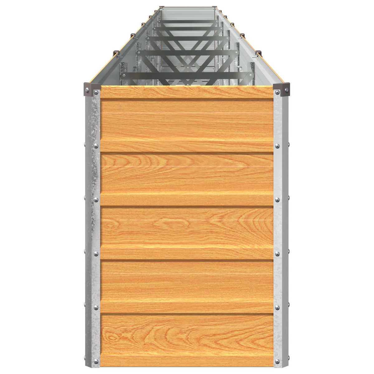 vidaXL Raised Garden Bed Wood Natural 600 x 40 x 55 cm