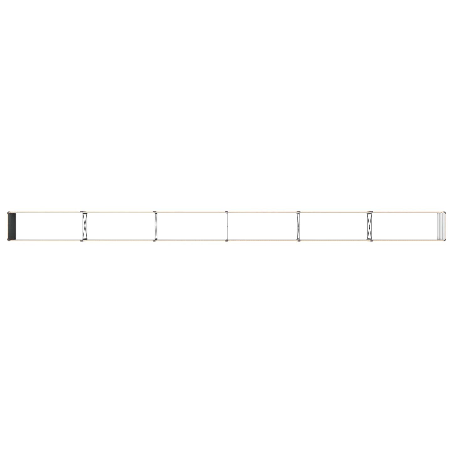vidaXL Raised Garden Bed Natural 600 x 40 x 55 cm cold-rolled steel
