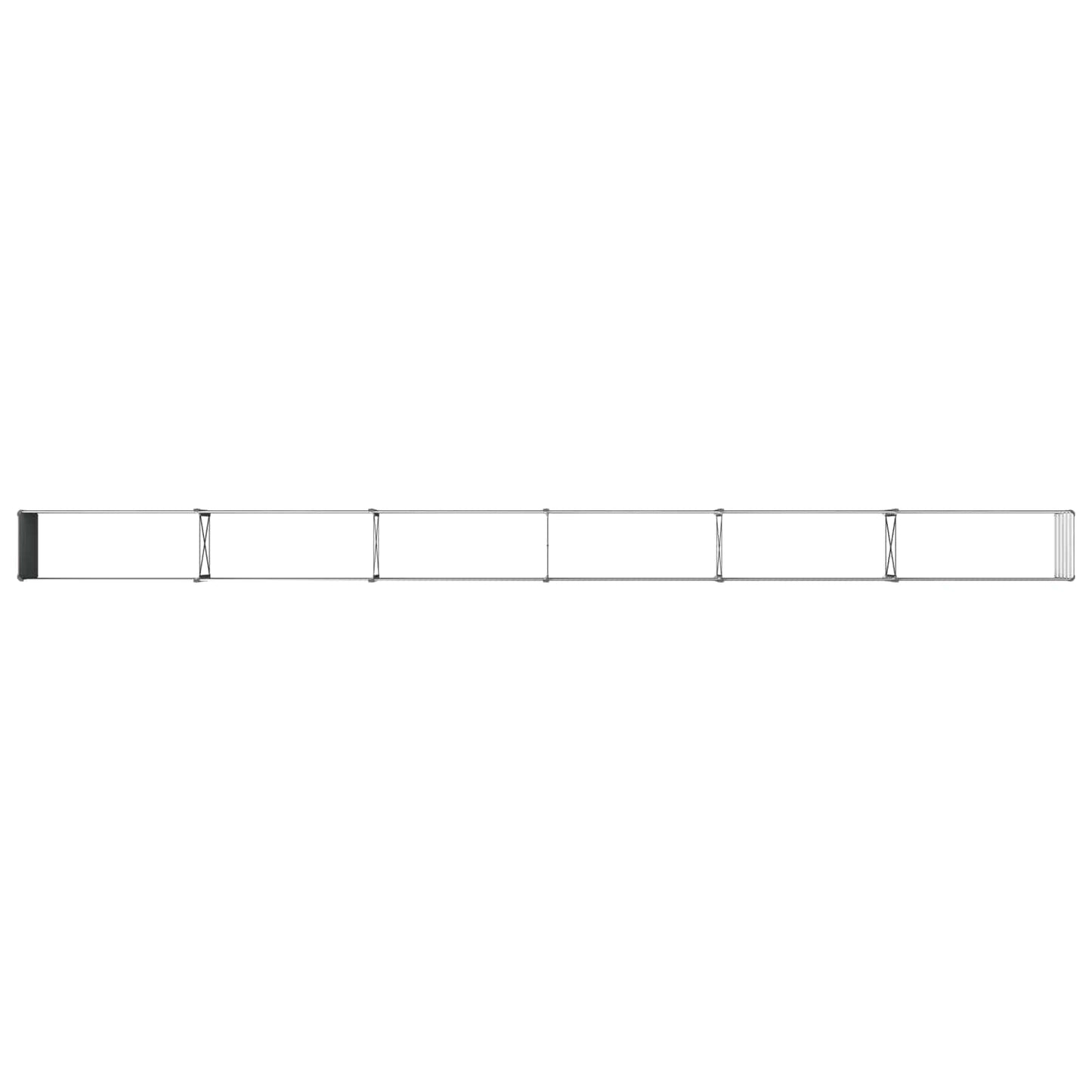vidaXL Raised Garden Bed Black 600 x 40 x 55 cm cold-rolled steel