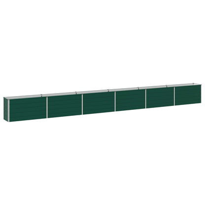 vidaXL Raised Garden Bed Green 600 x 40 x 55 cm cold-rolled steeel