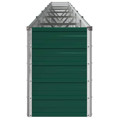 vidaXL Raised Garden Bed Green 600 x 40 x 55 cm cold-rolled steeel