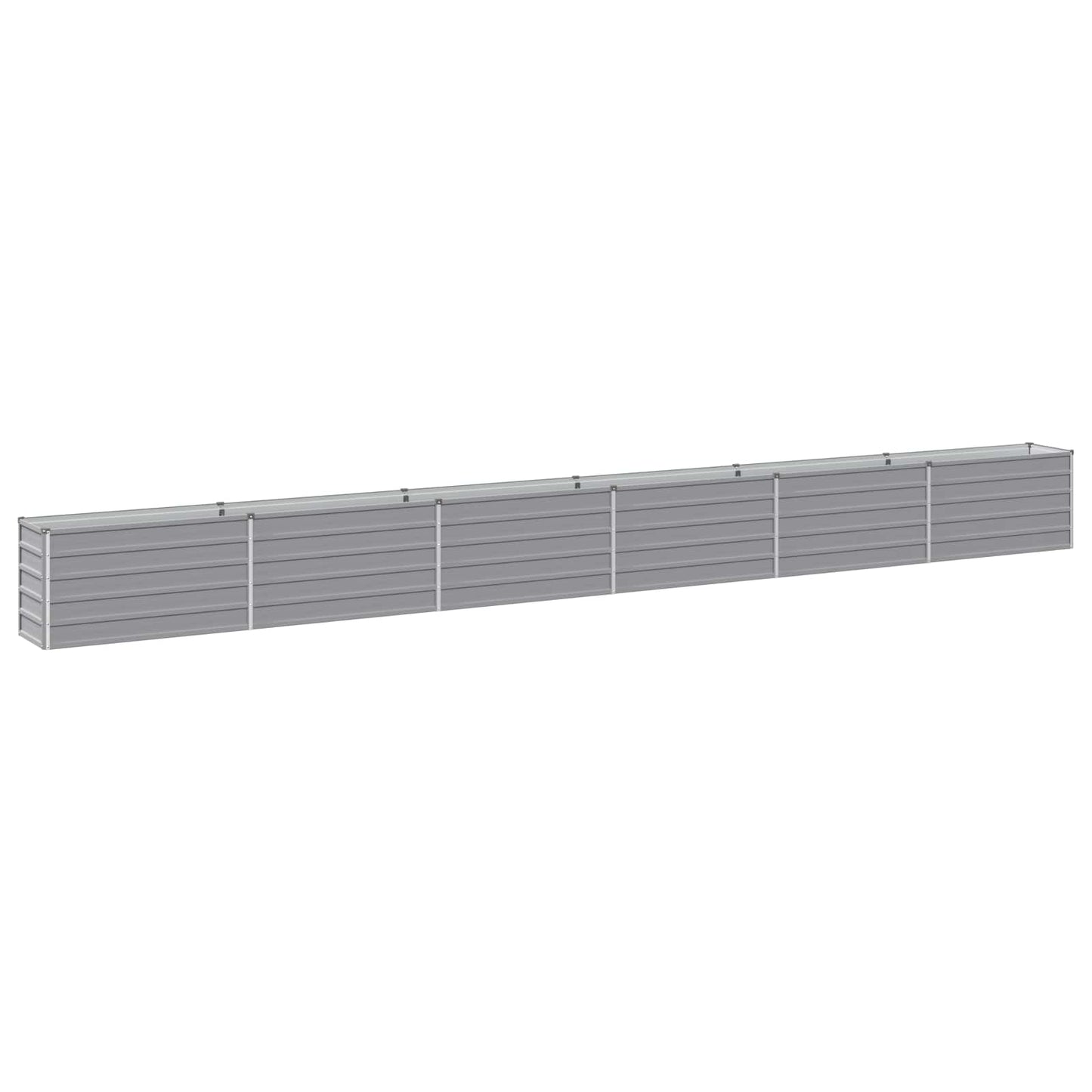 vidaXL Raised Garden Bed Grey 600 x 40 x 55 cm cold-rolled steel