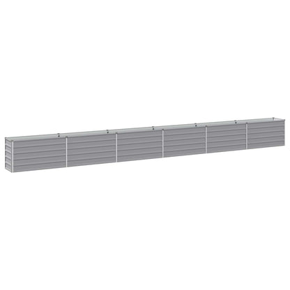 vidaXL Raised Garden Bed Grey 600 x 40 x 55 cm cold-rolled steel