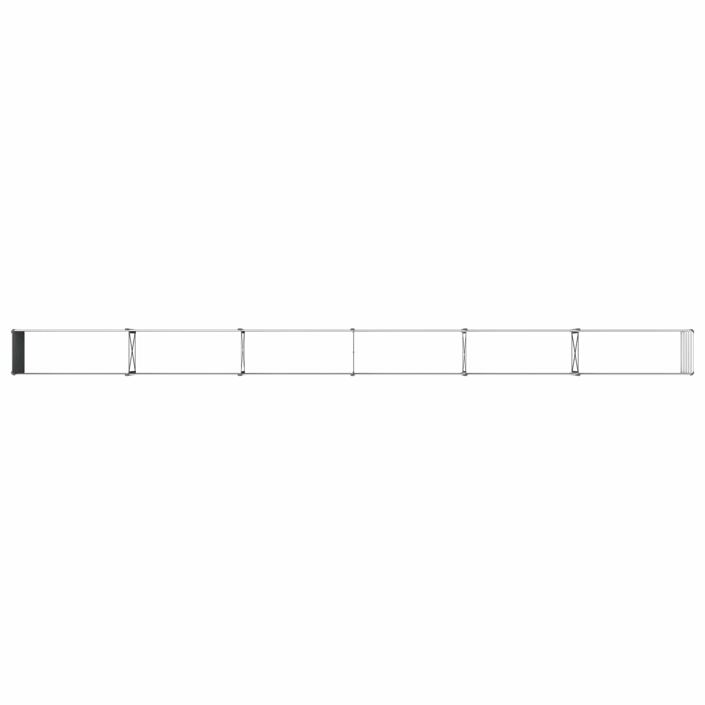 vidaXL Raised Garden Bed Grey 600 x 40 x 55 cm cold-rolled steel