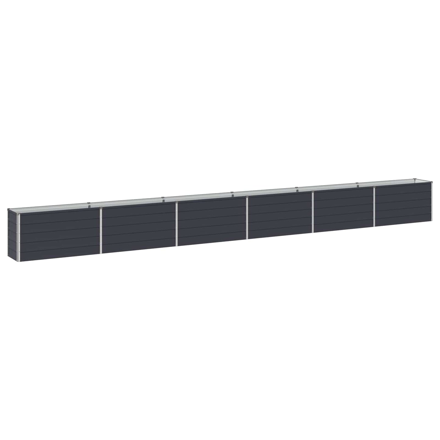 vidaXL Raised Garden Bed Anthracite 600 x 40 x 55 cm cold-rolled steel