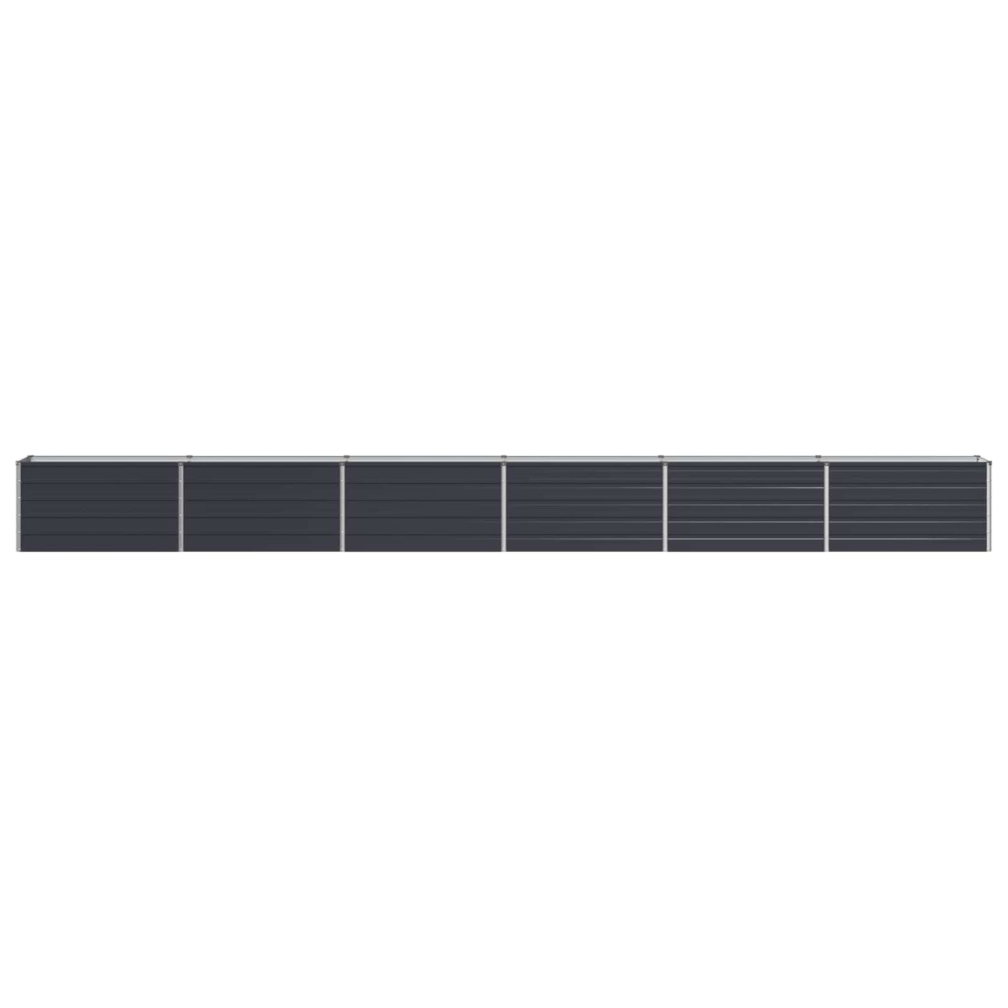 vidaXL Raised Garden Bed Anthracite 600 x 40 x 55 cm cold-rolled steel