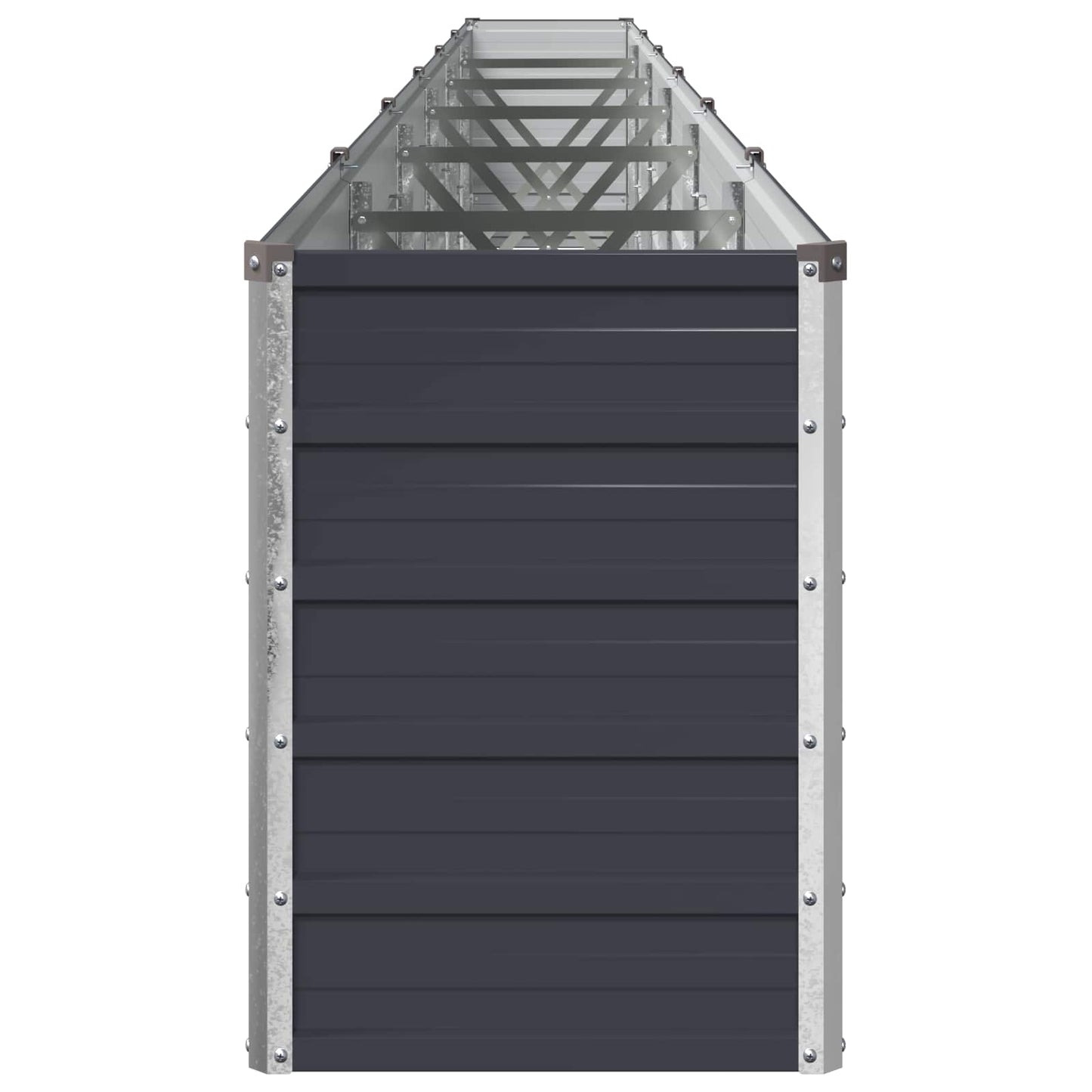vidaXL Raised Garden Bed Anthracite 600 x 40 x 55 cm cold-rolled steel