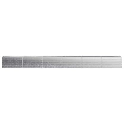 vidaXL Raised Garden Bed Silver 600 x 40 x 55 cm galvanized