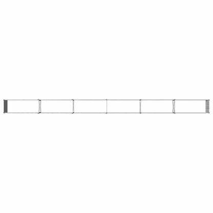 vidaXL Raised Garden Bed Silver 600 x 40 x 55 cm galvanized
