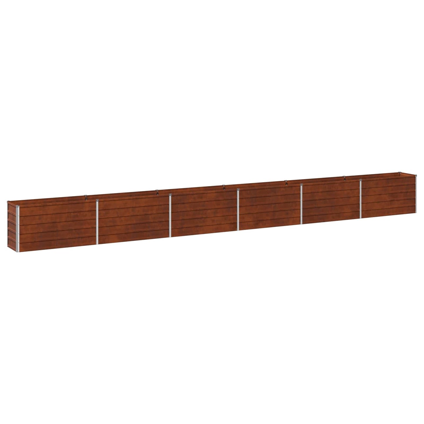 vidaXL Raised Garden Bed Rusty 600 x 40 x 55 cm corton