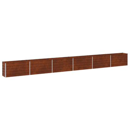 vidaXL Raised Garden Bed Rusty 600 x 40 x 55 cm corton