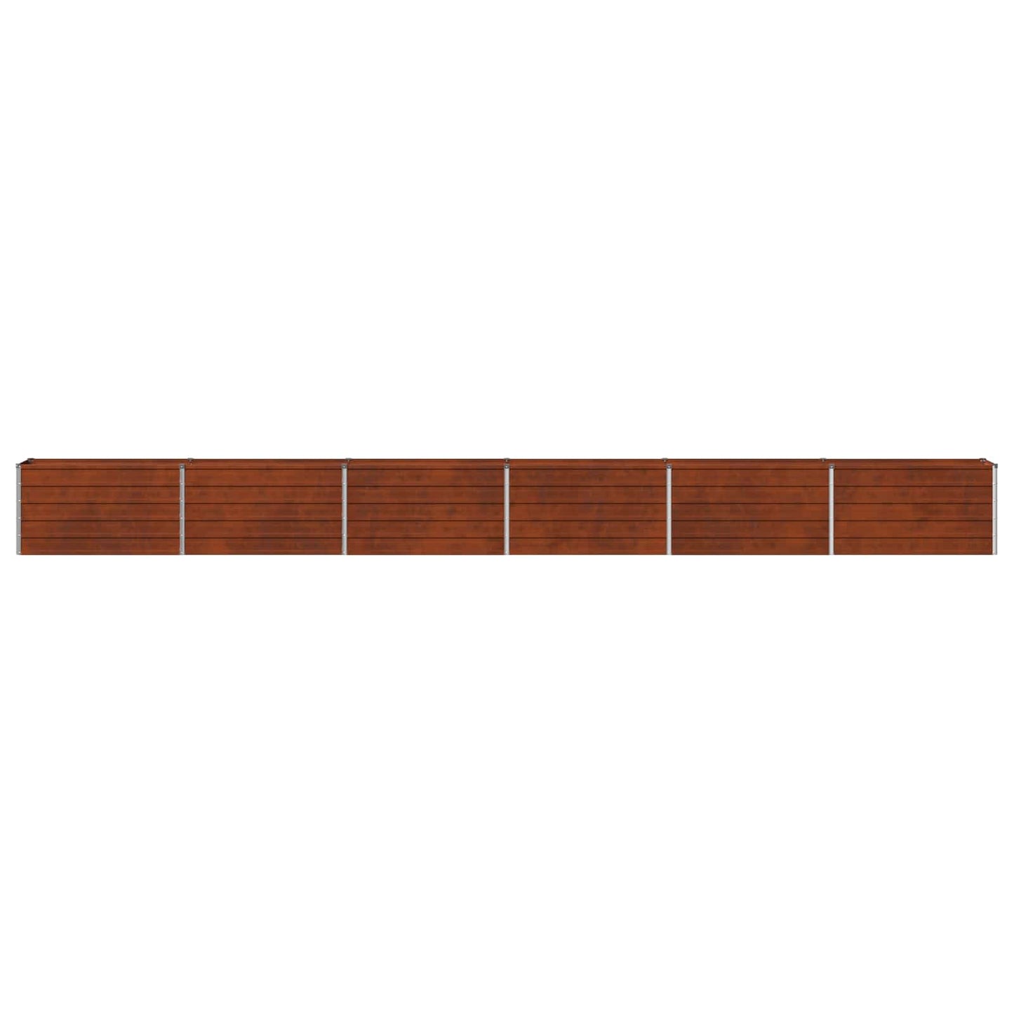 vidaXL Raised Garden Bed Rusty 600 x 40 x 55 cm corton