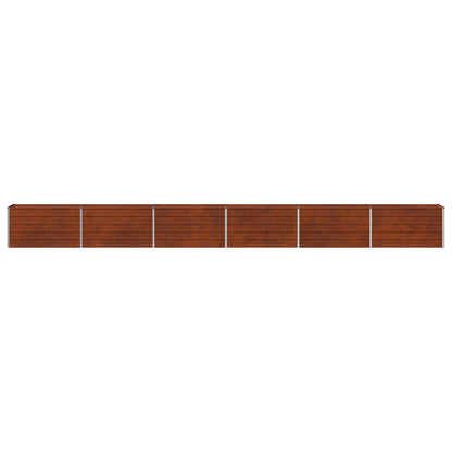 vidaXL Raised Garden Bed Rusty 600 x 40 x 55 cm corton