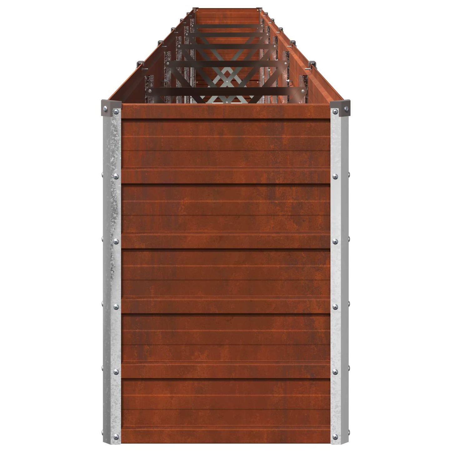 vidaXL Raised Garden Bed Rusty 600 x 40 x 55 cm corton