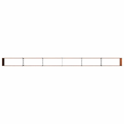 vidaXL Raised Garden Bed Rusty 600 x 40 x 55 cm corton