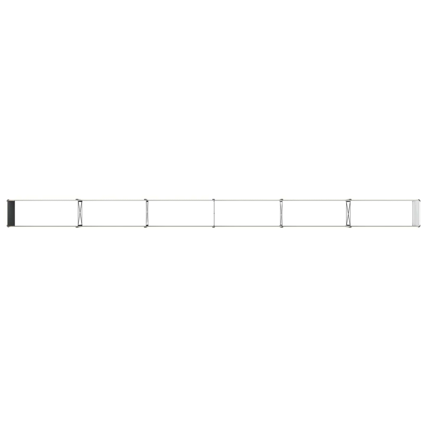 vidaXL Raised Garden Bed Ivory 600 x 40 x 55 cm cold-rolled steel