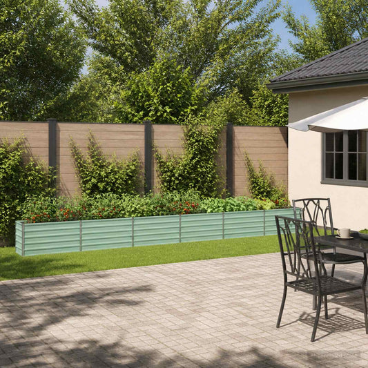 vidaXL Raised Garden Bed Pastel Green 600 x 40 x 55 cm