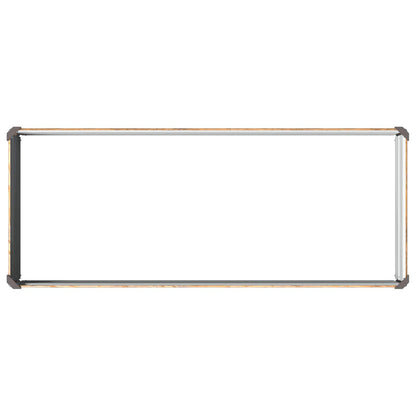 vidaXL Raised Garden Bed Wood Brown 100 x 40 x 24 cm cold-rolled steel