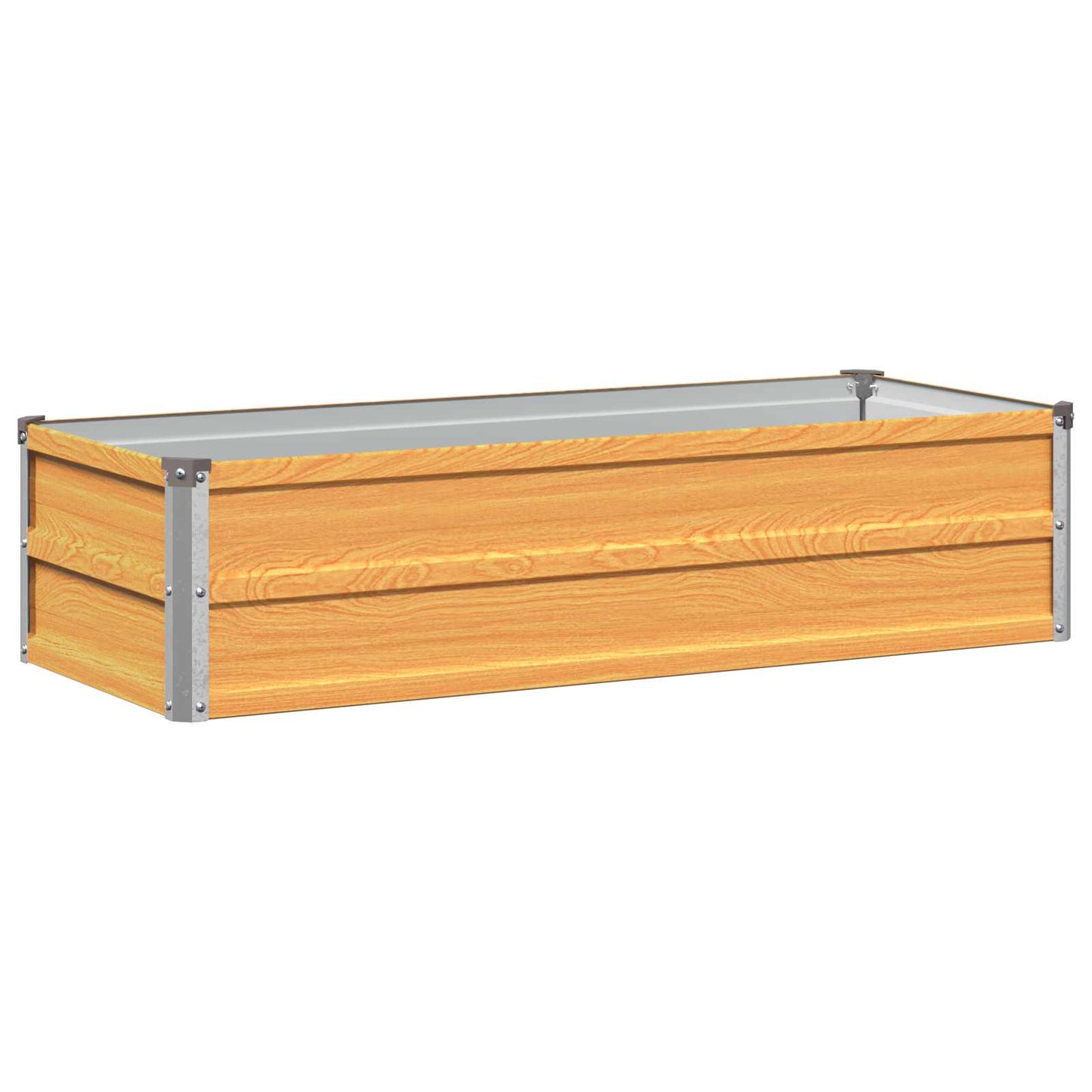 vidaXL Raised Garden Bed Natural 100 x 40 x 24 cm cold-rolled steel