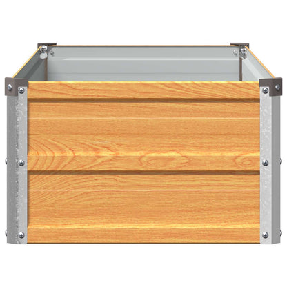 vidaXL Raised Garden Bed Natural 100 x 40 x 24 cm cold-rolled steel