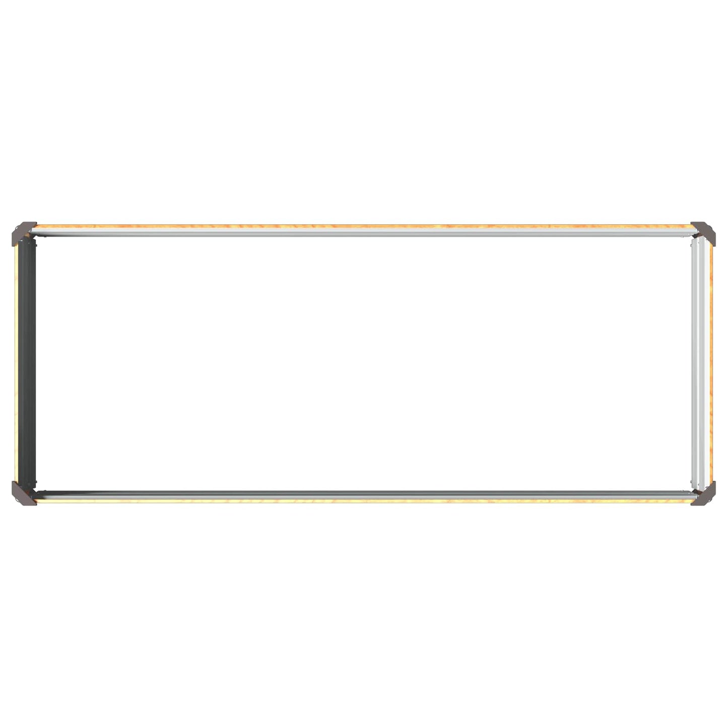 vidaXL Raised Garden Bed Natural 100 x 40 x 24 cm cold-rolled steel