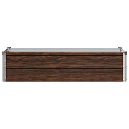 vidaXL Raised Garden Bed Black 100 x 40 x 24 cm cold-rolled steel