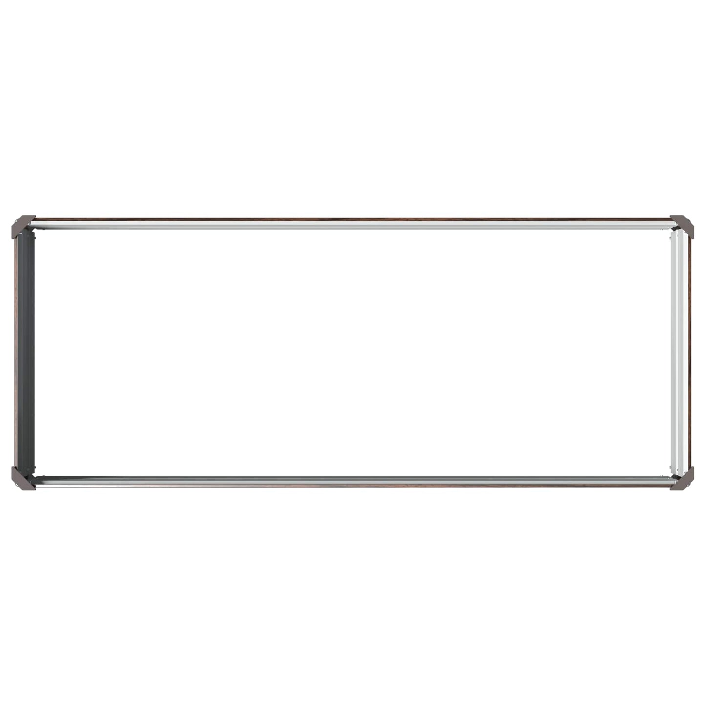 vidaXL Raised Garden Bed Black 100 x 40 x 24 cm cold-rolled steel