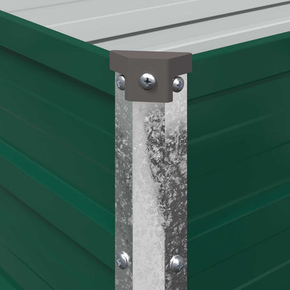 vidaXL Raised Garden Bed Green 100 x 40 x 24 cm cold-rolled steeel