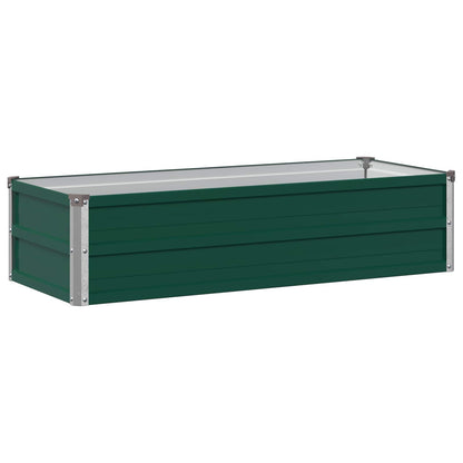 vidaXL Raised Garden Bed Green 100 x 40 x 24 cm cold-rolled steeel