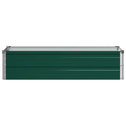 vidaXL Raised Garden Bed Green 100 x 40 x 24 cm cold-rolled steeel