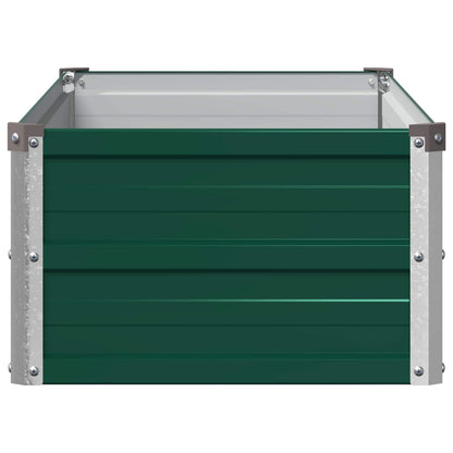 vidaXL Raised Garden Bed Green 100 x 40 x 24 cm cold-rolled steeel