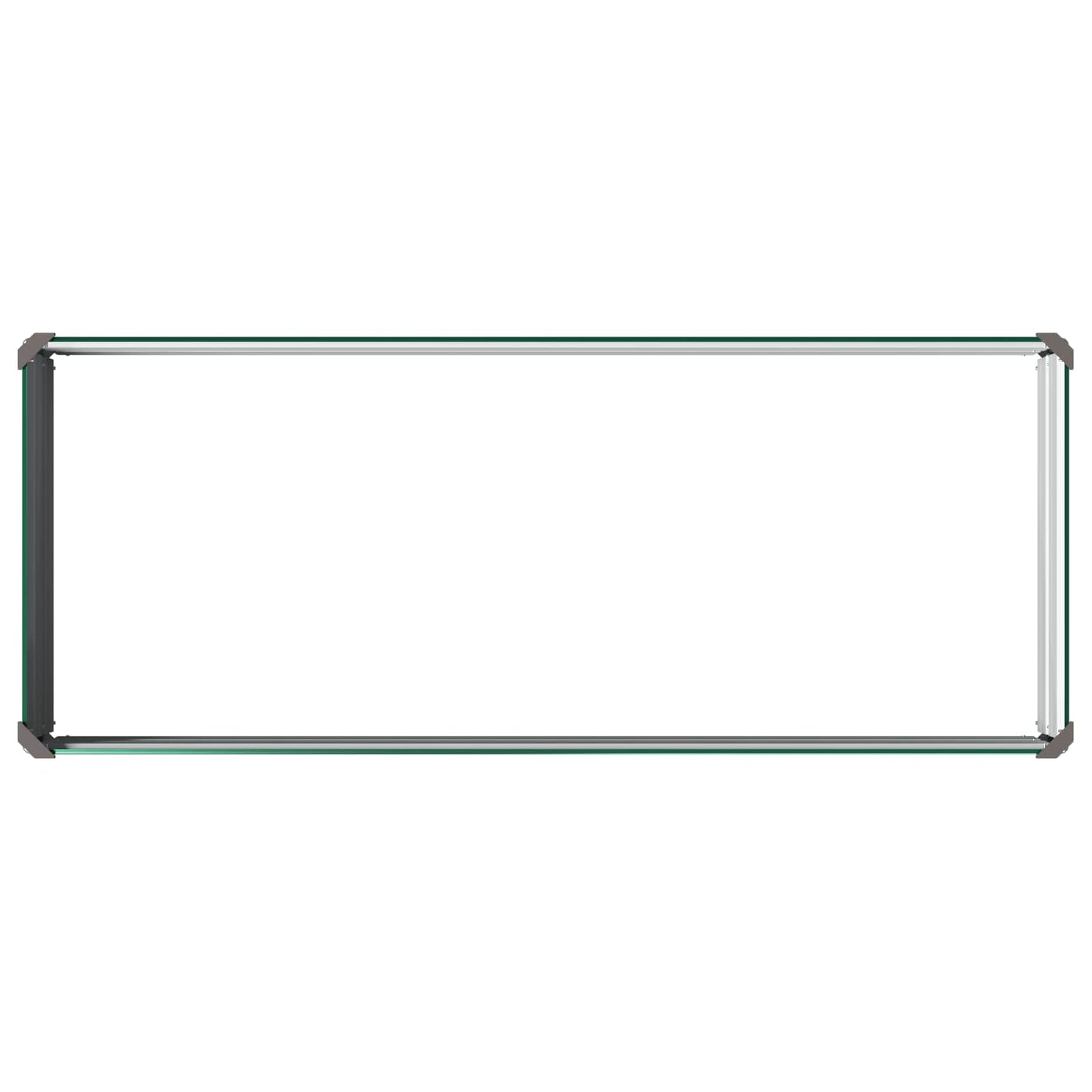 vidaXL Raised Garden Bed Green 100 x 40 x 24 cm cold-rolled steeel