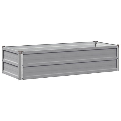 vidaXL Raised Garden Bed Grey 100 x 40 x 24 cm cold-rolled steel