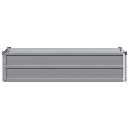 vidaXL Raised Garden Bed Grey 100 x 40 x 24 cm cold-rolled steel
