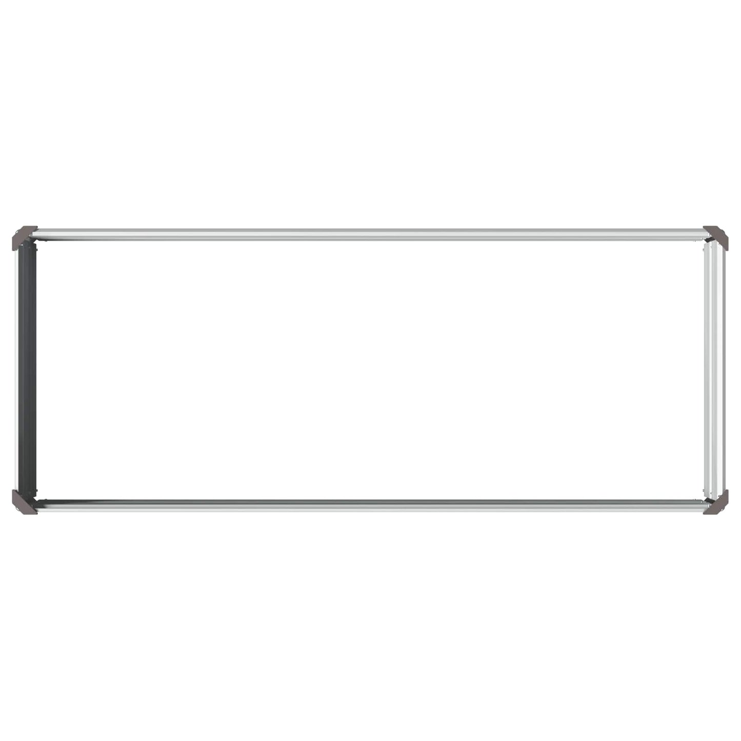 vidaXL Raised Garden Bed Grey 100 x 40 x 24 cm cold-rolled steel