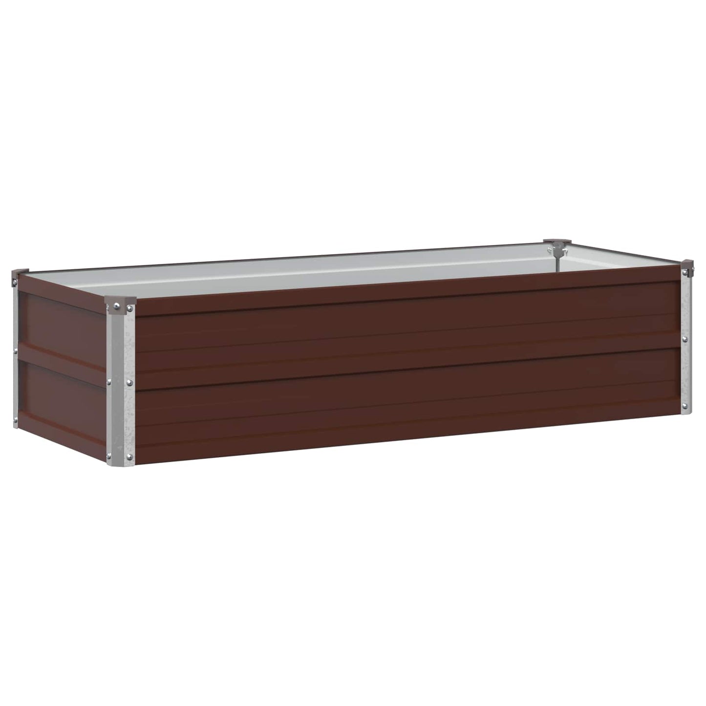 vidaXL Raised Garden Bed Brown 100 x 40 x 24 cm cold-rolled steel