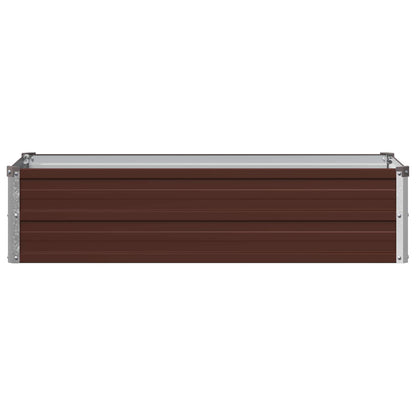 vidaXL Raised Garden Bed Brown 100 x 40 x 24 cm cold-rolled steel