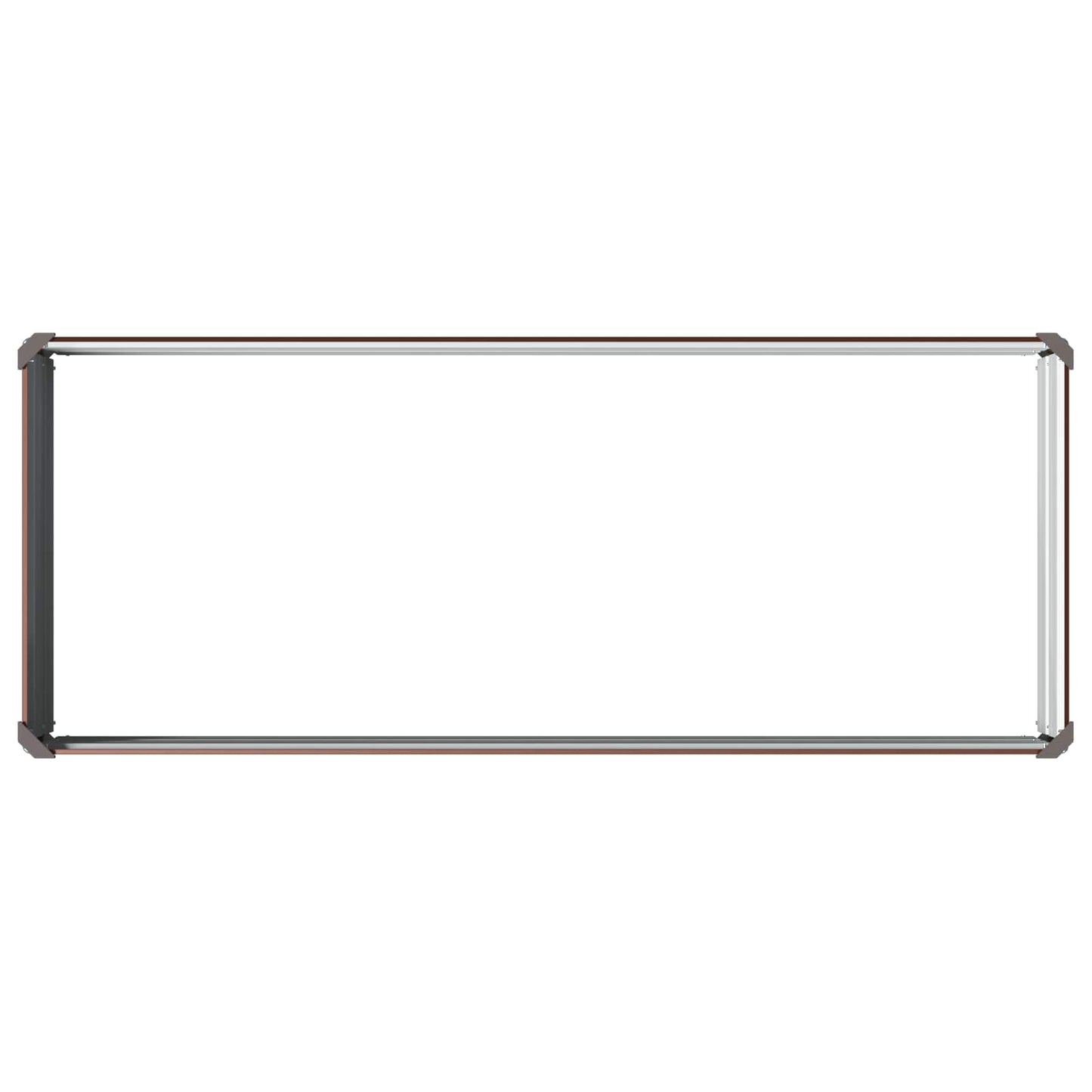 vidaXL Raised Garden Bed Brown 100 x 40 x 24 cm cold-rolled steel
