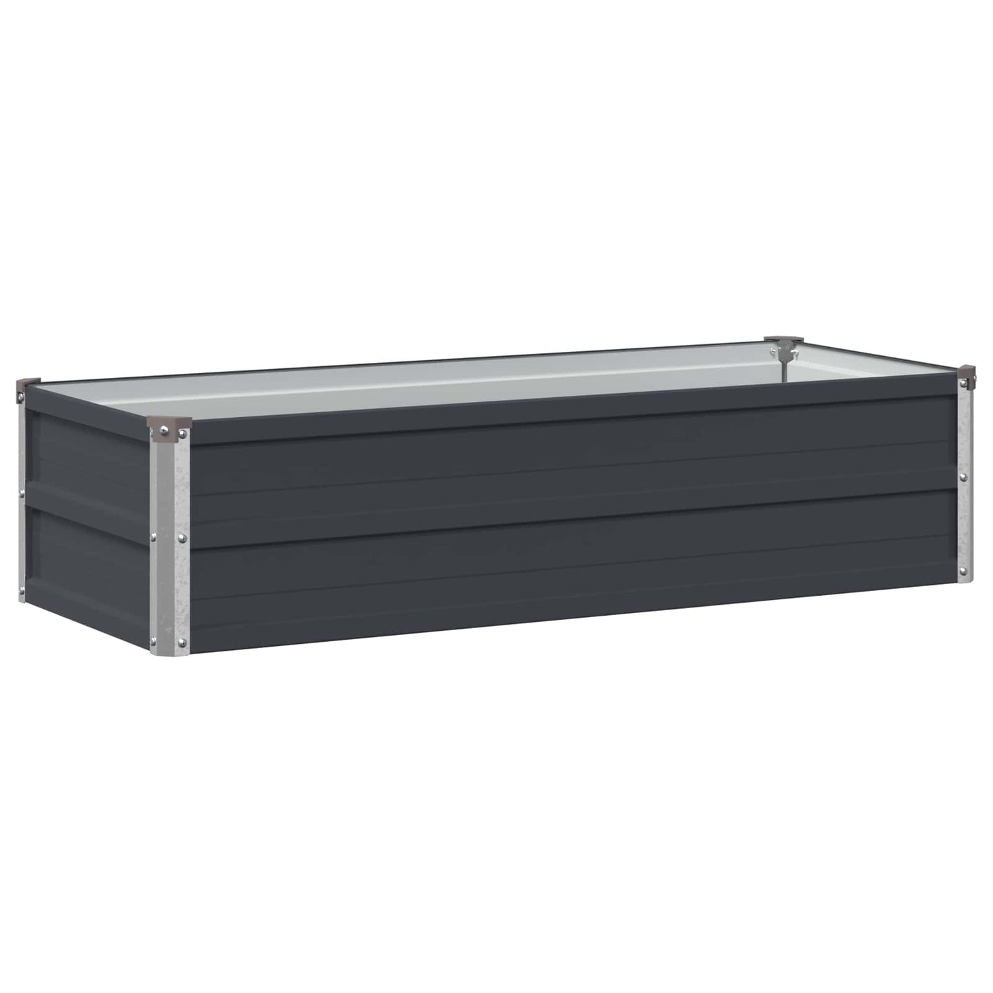vidaXL Raised Garden Bed Anthracite 100 x 40 x 24 cm cold-rolled steel