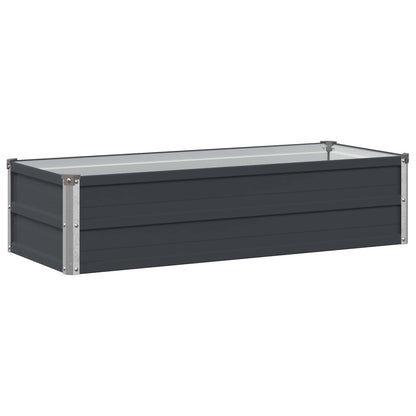 vidaXL Raised Garden Bed Anthracite 100 x 40 x 24 cm cold-rolled steel