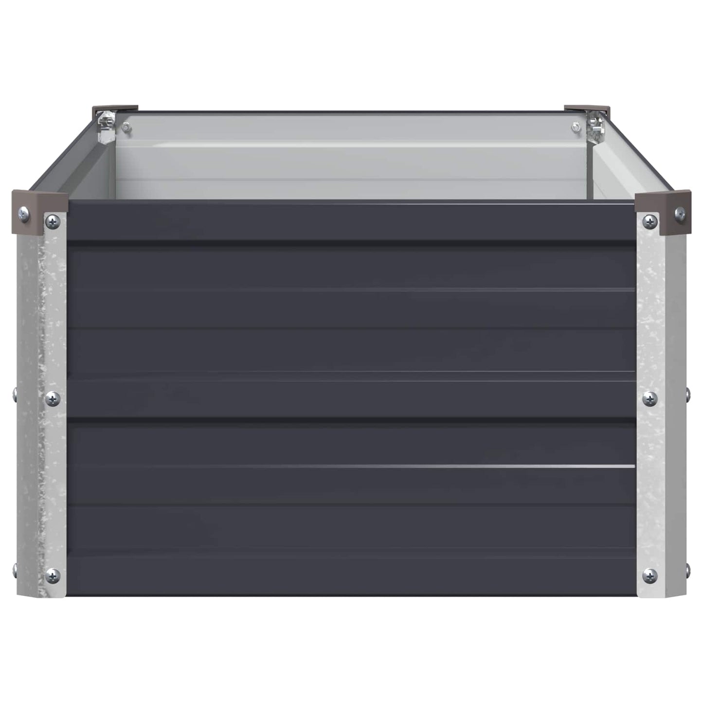 vidaXL Raised Garden Bed Anthracite 100 x 40 x 24 cm cold-rolled steel